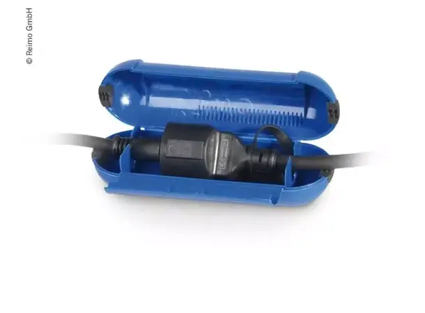 Schuko safebox kabelsafe liten, blå | Caravan.no