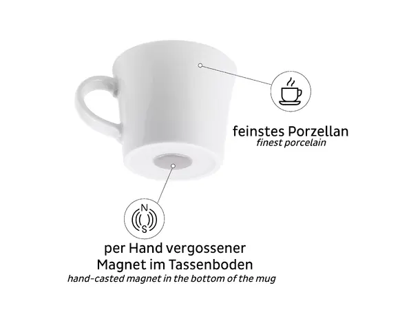 Silwy magnetisk espresso kopp – Sett med 2 stk | Caravan.no