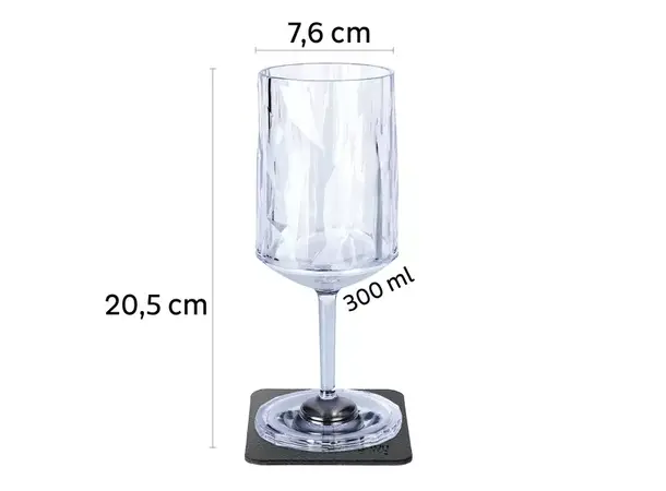 Silwy magnetisk vinglass 0,3 L Sett på 2 stk 