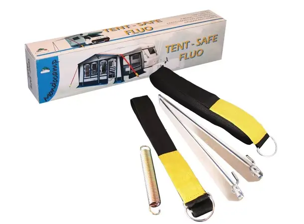 Stormsikring Tentsafe 12,5m svart m/refleks 