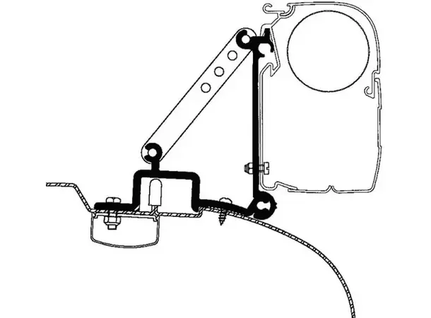 Thule adapter til 3200/4200/5200 Fiat Ducato H2 frem til 2006 