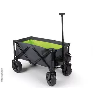 Trekkvogn /strandbuggy svart/lime Belastning opp til 100 kg