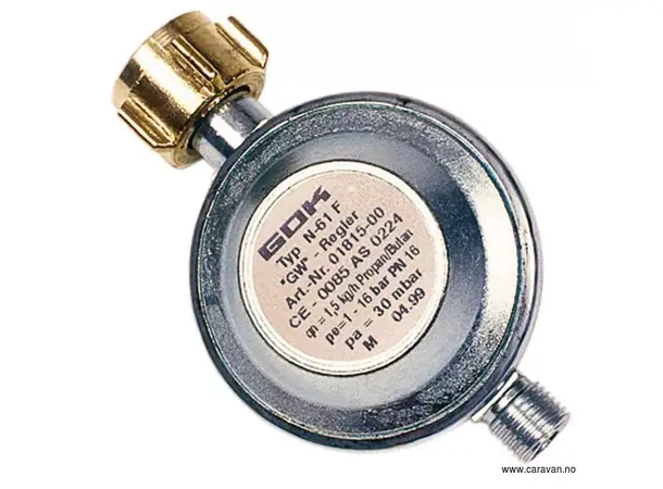 Trykkreduserer uten manometer, 30 mbar 