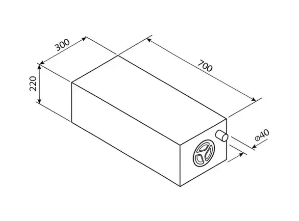 Universal vanntank 43 l EV0905 – 700 mm lang | Caravan.no
