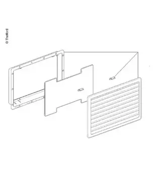 Vent 257x432mm white