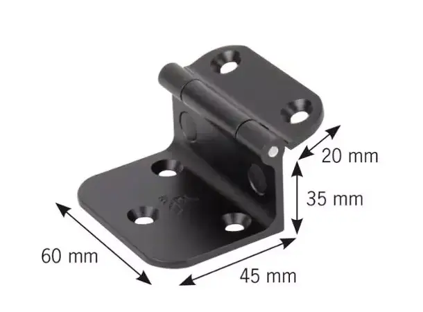 Vinkelbeslag svart | Caravan.no