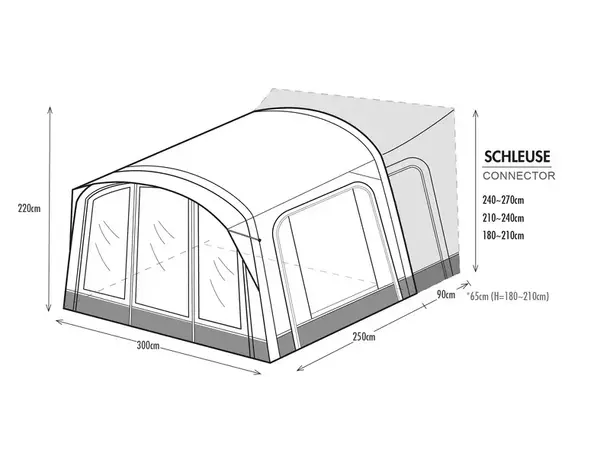 Westfield sluse til Orion H180-210 cm | Caravan.no