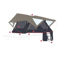 Fiamma Moonlight Tent 180 For 3 personer