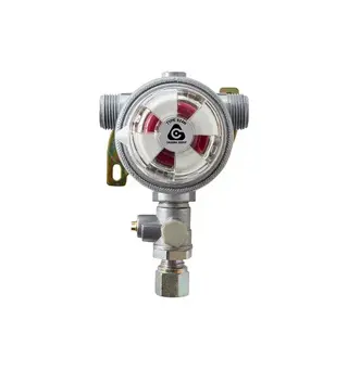 Gassregulator 8 mm Med automatisk omskifter og testpoint
