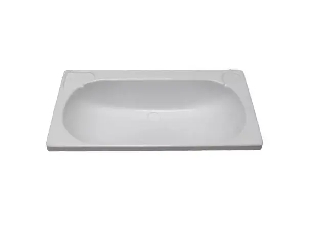 Innebygd servant 650x340 mm hvit | Caravan.no