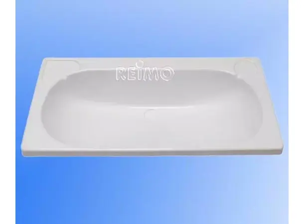 Innebygd servant 650x340 mm hvit | Caravan.no