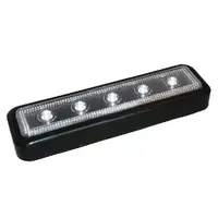 Lampe til trinn m/borrelås 16x5cm svart 