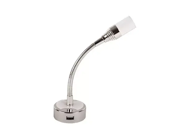 Led leselampe 12V/1W flexarm | Caravan.no