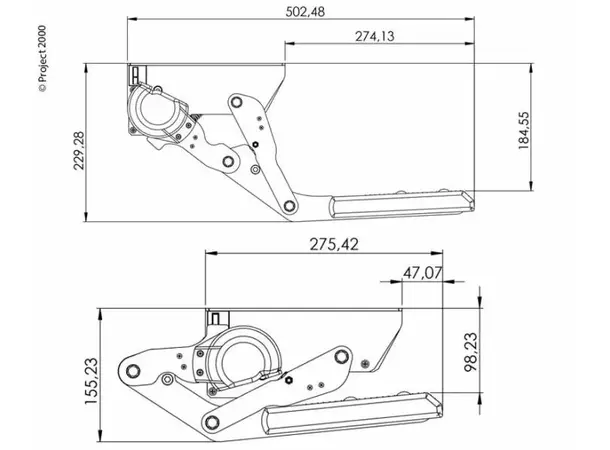 Lippert automatisk trappetrinn 550 mm | Caravan.no