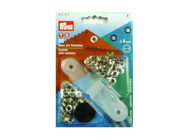 Maljer med skiver Ø4 mm 50 stk messing | Caravan.no