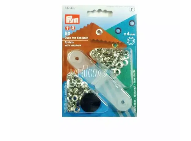 Maljer med skiver Ø4 mm 50 stk messing | Caravan.no