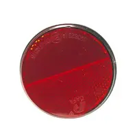 Refleks rund Ø72mm selvklebende rød 