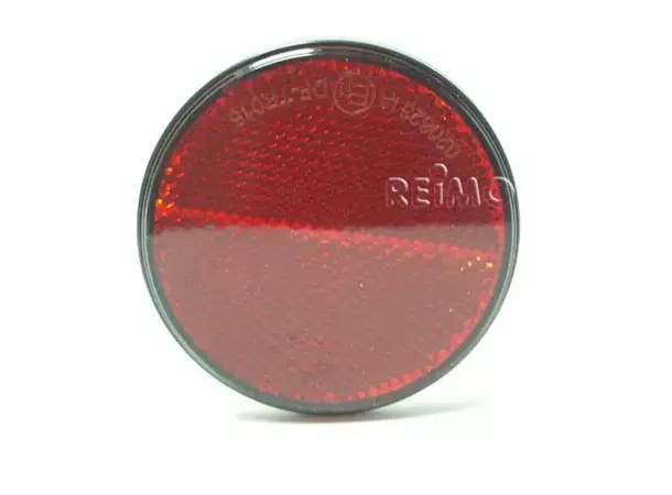 Refleks rund Ø72mm selvklebende rød 