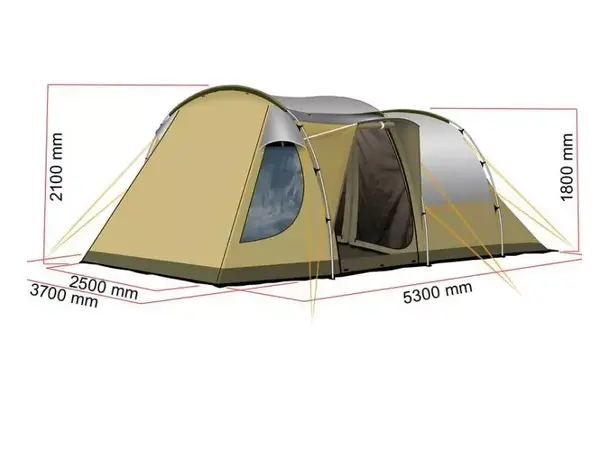 Reimo campingtelt Silvretta 2 Z6 For 5 personer 