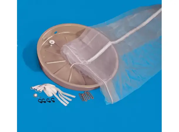 Reisedusj rund med dusjforheng Ø70 cm | Caravan.no