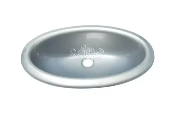 Servant oval plast sølvskimrende – 450 x 275 mm | Caravan.no