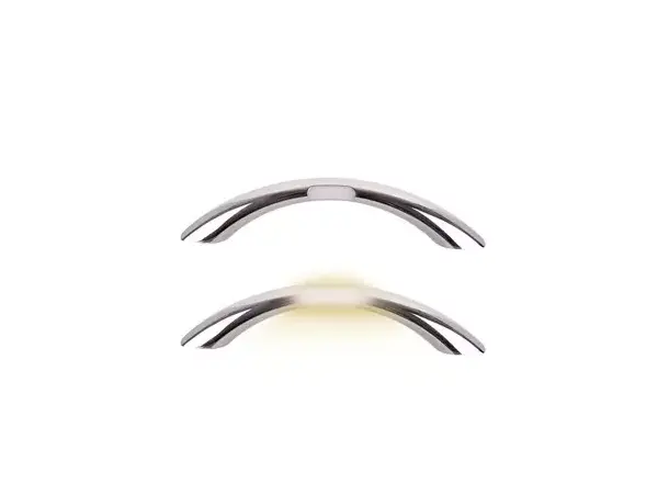 Skaphåndtak med lys 4200k, krom | Caravan.no