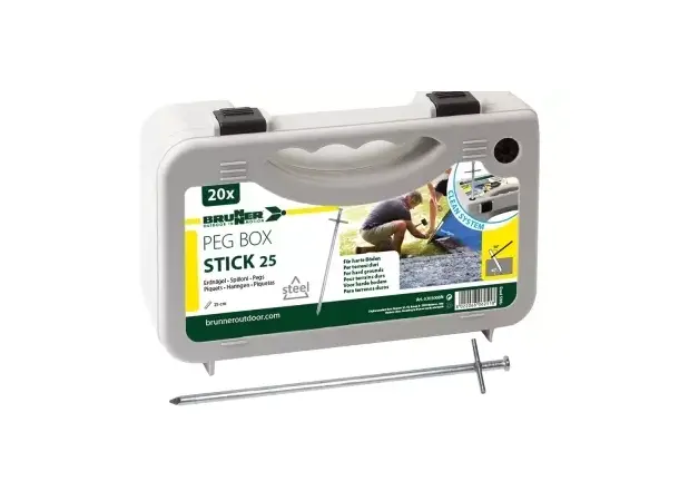 Teltplugg Brunner Peg Box Stick 25cm 20 stk 