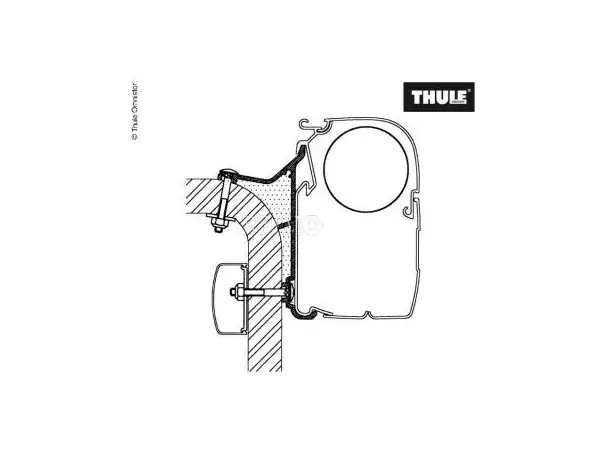 Thule adapter til 4900/5200/8000 350 cm Hymer Van B2 