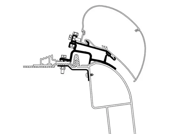 Thule markiseadapter til 6002/6900 Til Renault/Opel fra 2011 
