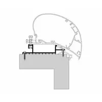 Thule markiseadapter til 9200/6300/6200 Bobiler og campingvogner med flatt tak