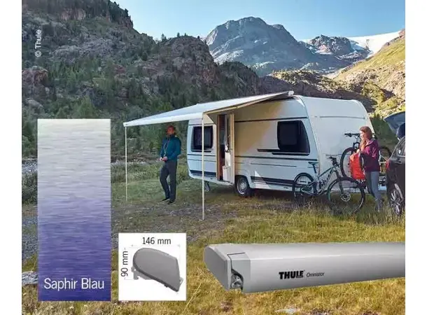 Thule takmarkise 6300 400 cm Saphir blue / Sølv 