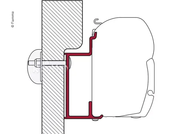 Fiamma adapter F45 Eura Mobil 98655-766 