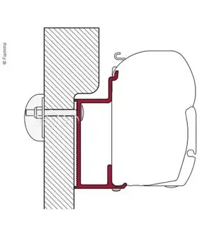 Fiamma adapter F45 Eura Mobil 98655-766