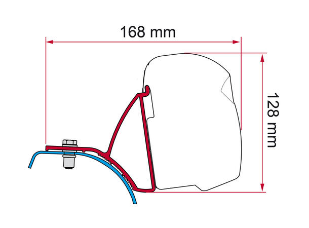 Fiamma adapter til Trafic/Vivaro til 201 Til Fiamma F43 Van 