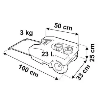 Fiamma ferskvannstank 23 l med hjul 02428A01A