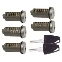 STS 5 låsesylindere inkl. 2 nøkler 