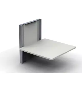 Sammenleggbart vegghengt bord til Van 60x46 cm