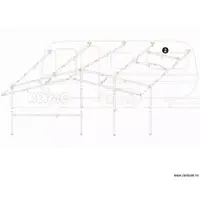 Spennstang Ø22/19 mm i stål 120-205 cm 