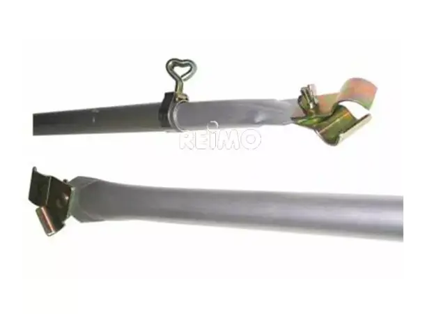 Takstøttestang Ø25/22 mm i aluminium 170-250 cm 