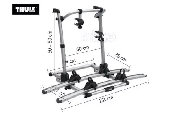 Thule Excellent Short for 2 sykler Kort versjon 