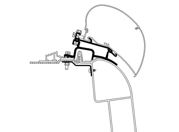 Thule markiseadapter 6002/6900 Til Renault/Opel til 2010 