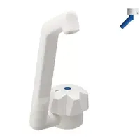 Vannkran Deluxe Ø20mm m/bryter hvit Vannkrane kald vann
