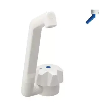 Vannkran Deluxe Ø20mm m/bryter hvit Vannkrane kald vann