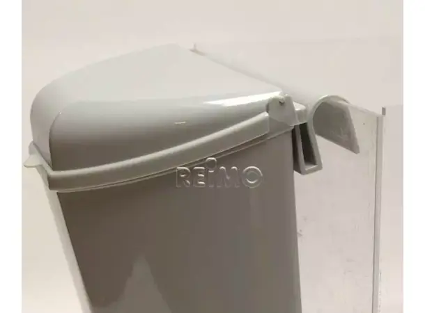 Vegghengt avfallsbøtte med lokk grå | Caravan.no