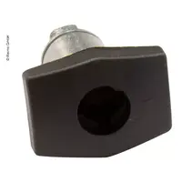 Zadi servicelukelås firkantet svart uten låsehake, sylinder og nøkkel