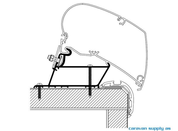 Adapter Carthago Malibu Tak 450cm Thule Adapter Carthago Malibu 