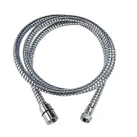 Dusjsett Julia hvit m/1,5m slange krom 