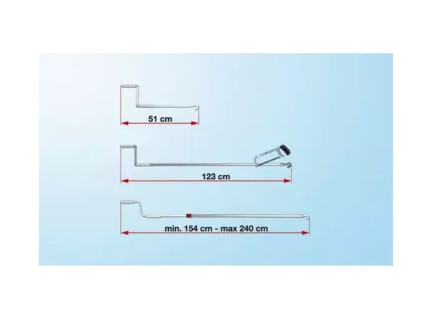 Fiamma håndsveiv 154-240 cm – 03878C01 | Caravan.no