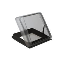 MPK Vision Star M takluke 40 x 40 cm Røykglass, sort innerramme