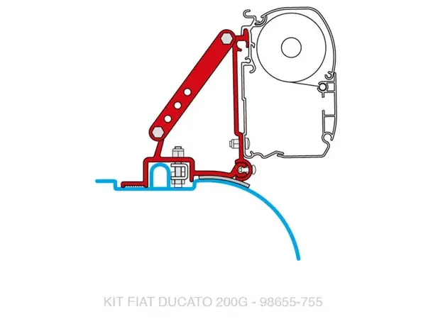 Fiamma adapter til Ducato fra 06 98655-755 